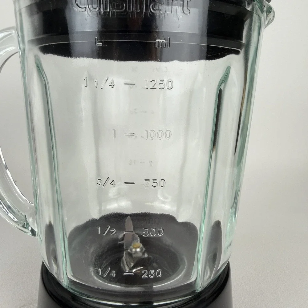 Cuisinart Smart Power Duet Processor Blender Glass Pitcher 48oz BFP-703CH Black